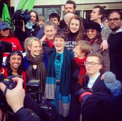 The #Heathrow13 returns  from the court by averting jail on 24 Feb 2016