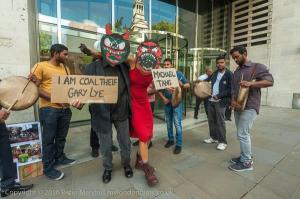 Gary Lye and Michael Tang shamelessly danced with coal over deadbodies Photocredit Peter Marshall